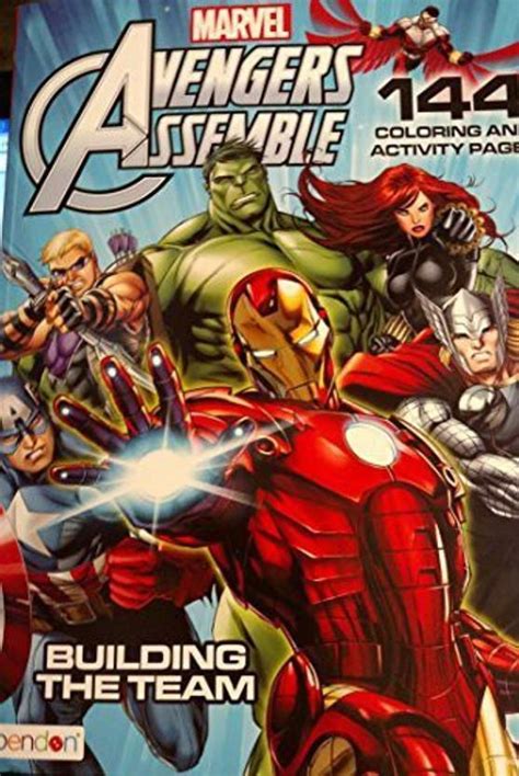 MARVEL Avengers Assemble 144 Coloring & Activity Pages Building the ...