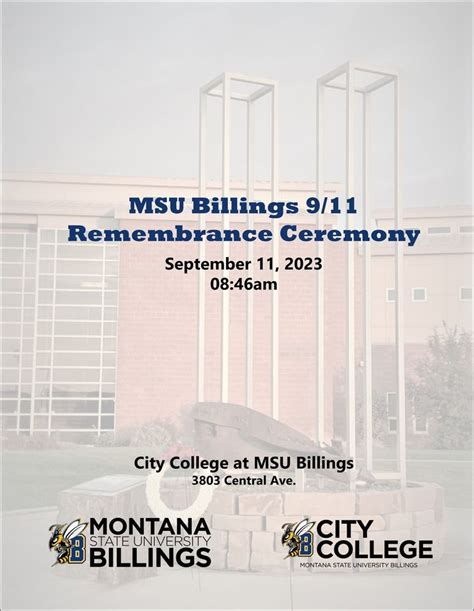 MSU Billings Annual 9/11 Remembrance Ceremony, City College at MSU ...