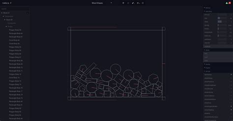 Coding Train Matter.js 的图像结果