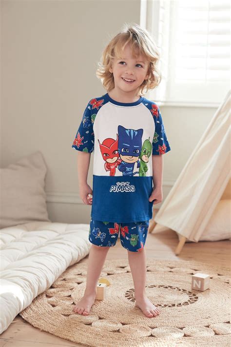 Blue/ White PJ Masks Short Pyjama – Welcome baby