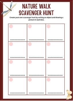 Scavenger Hunt Free Template by Saving The Teachers | TPT