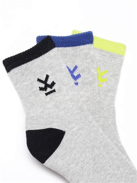 Pack of 3 Low Cut Colour Blocked Socks – Wrogn