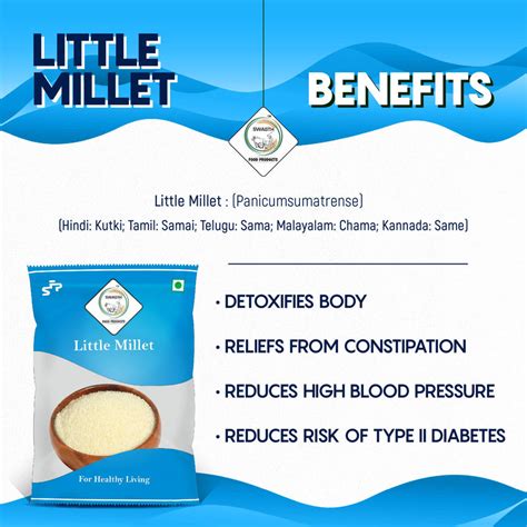 SWASTH Unpolished And Natural Little Millet 05kg - Pack of 5 - 1Kg Eac ...