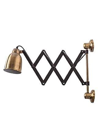 Fos Lighting 40W Retro-Modern Scissor Arm Task Wall Light, Gold, Black ...