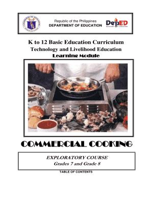 Image result for Grade 8 Tle Cookery Module