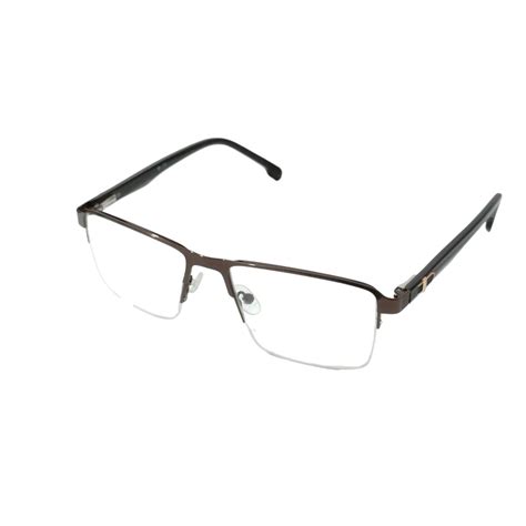Luxury Executive Square Half Frame Supra Glasses Brown – Glasses India ...