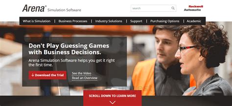 Arena Simulation Software 的图像结果