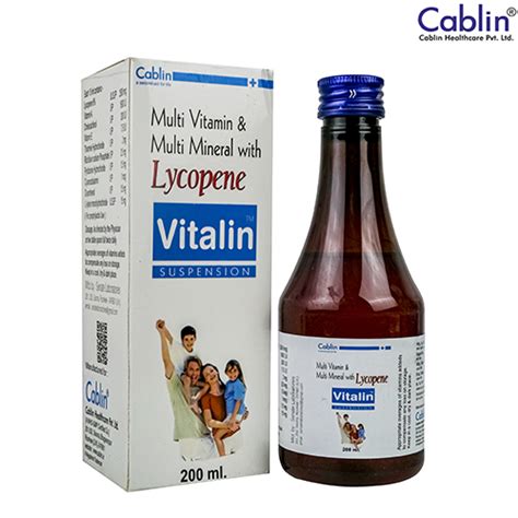 VITALIN (SUGAR FREE) Suspension Cablin Healthcare Pvt. Ltd,.
