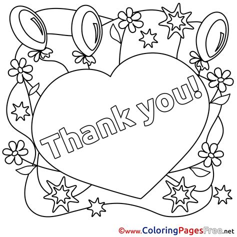 Thank You Coloring Pages