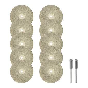 HARFINGTON 10pcs Diamond Cutting Wheel 40mm Full Sand Diamond Wheels ...