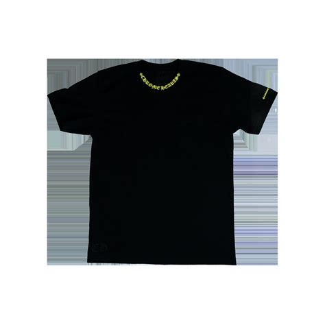 Chrome Hearts Tee Yellow Neck Logo