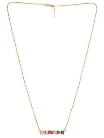 Shop Rubans Finely Handcrafted Gold Plated CZ And Ruby Studded ...