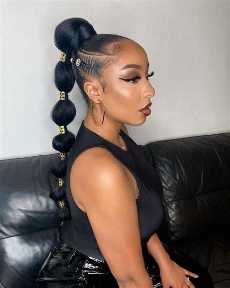 20+ Gorgeous Ponytail Hairstyle Ideas for Black Women | Long ponytail ...