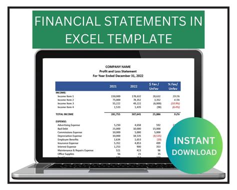 Image result for Financial Statement Format in Excel