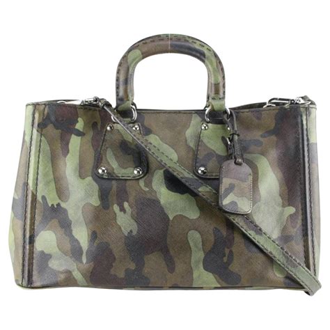 Prada Camouflage Saffiano Leather Mimetico 2way Bag 12p630s at 1stDibs