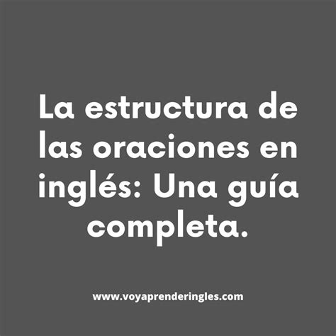 Posters De Oraciones En Ingles at Sebastian Montefiore blog