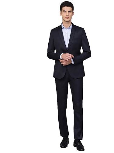 MANQ Men's Slim Fit Suit (Navy Blue, 34) : Amazon.in: Fashion