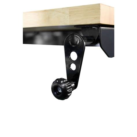 Buy 46 in. W x 24 in. D Steel Adjustable Height Solid Wood Top ...