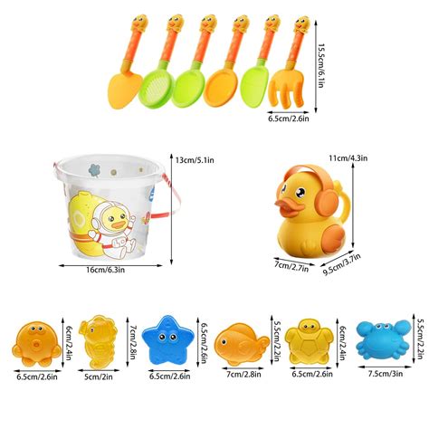 Cute Duck Themed Sand Toy Summer Beach Toys Kids Sand Shovel Tools For ...
