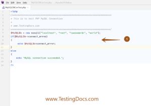 Test MySQL Connection 的图像结果