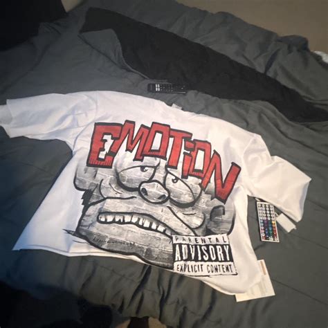 Mixed emotions cropped shirt - Depop