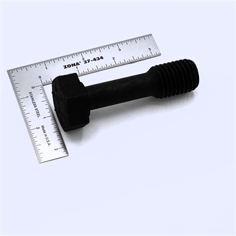 Undercut Bolt 7/8"-9 NC X 3" (1) — American Metals Company | metalshims.com