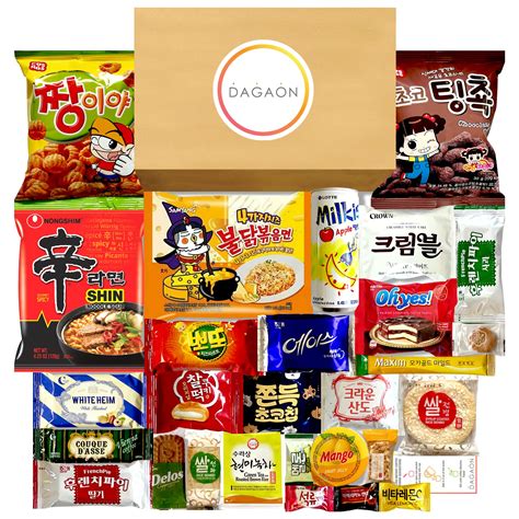 Buy Dagaon Delightful Korean Snack Box 28 Count – Tasty Korean Snacks ...