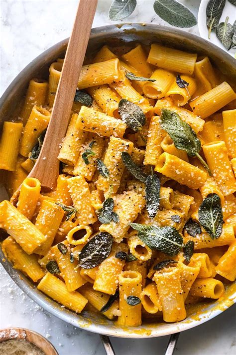 Creamy Pumpkin Pasta | foodiecrush.com