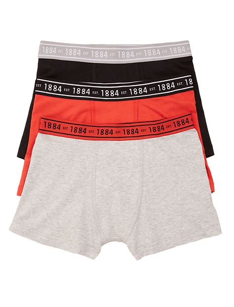 Buy 3pk Cotton Rich Plain Trunks (6-16 Yrs) at Marks & Spencer