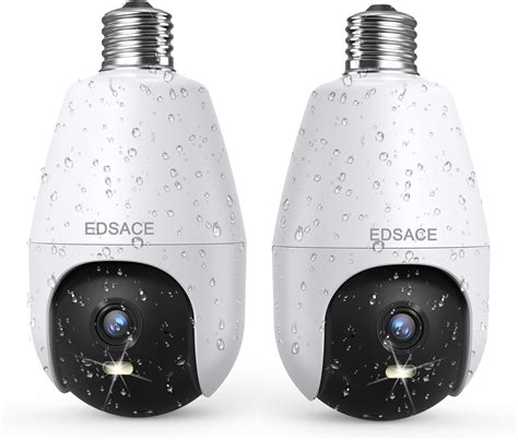 Amazon.com : Weatherproof Light Bulb Security Camera Outdoor,2K HD WiFi ...