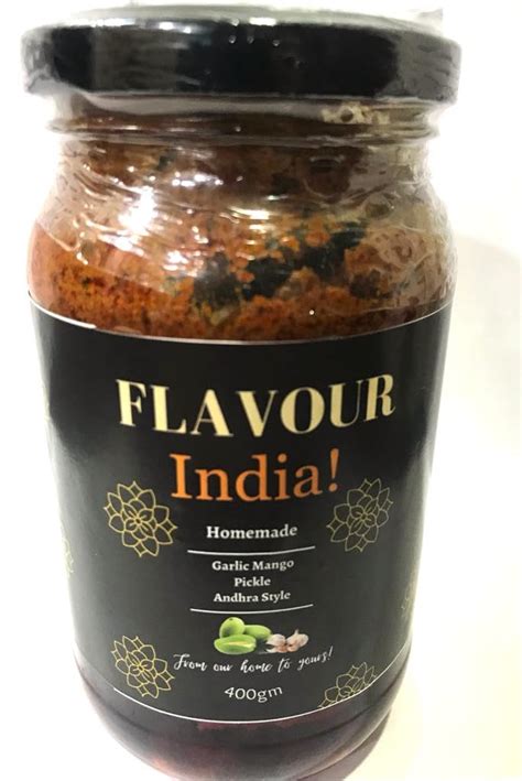Flavour India- Homemade Garlic Mango Pickle-Andhra Style (Vellulli ...