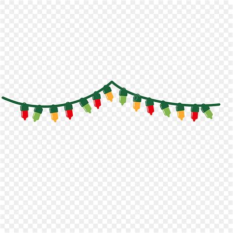Cute Christmas Lights Clip Art Christmas Light Clipart SVG EPS PNG