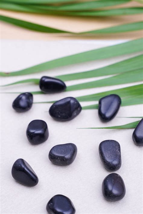 Black Agate Tumble Stones – Beyond Thoughts