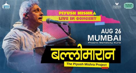 Mumbai Gig Guide: From Hariharan's Ghazal Night To Piyush Mishra's ...