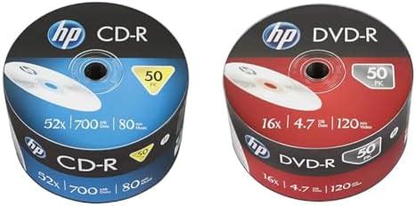 HP CD-R 700MB 50 Blank CD/Compact Disk Wrap Professional /Recordable ...