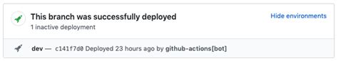 Deployments in GitHub 的图像结果