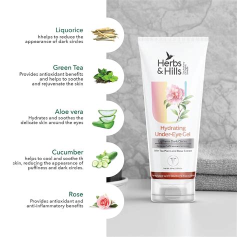 Herbal Under Eye Gel for Dark Circles | Hydrating Eye Cream – HERBS AND ...