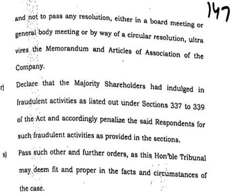 Remedies against ‘Oppression and Mismanagement’ are non-arbitral and ...