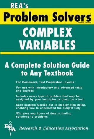 Image result for Complex Variables Problem-Solver