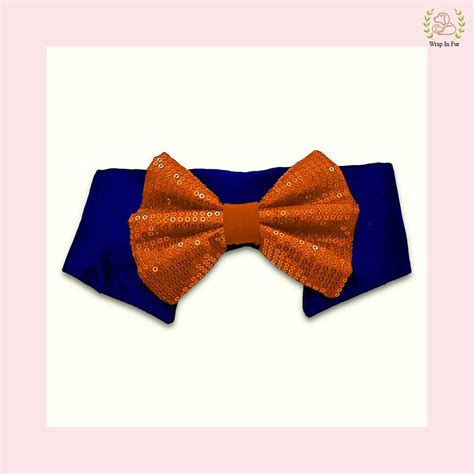 Orange Dog Bow Collar Set – Wrapinfur