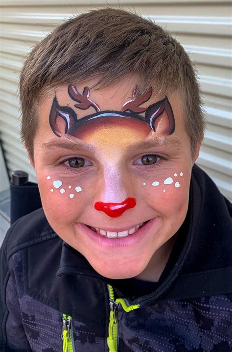 Face Painting Reindeer Designs at Andre Mccann blog