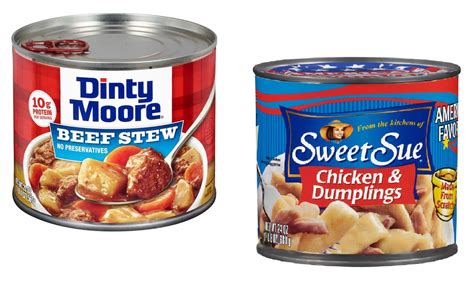 Sweet Sue Chicken and Dumplings 24 OZ, Dinty Moore Beef Stew with ...