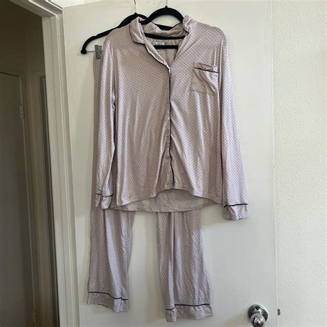 Nicole miller New York size medium pajama set... - Depop
