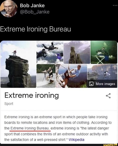Bob Janke y @Bob_Janke Extreme lroning Bureau More images Extreme ...