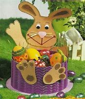 Image result for Cute Easter Bunny Basket Children