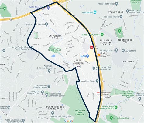 Neighborhood Map – University Hills Neighborhood Association