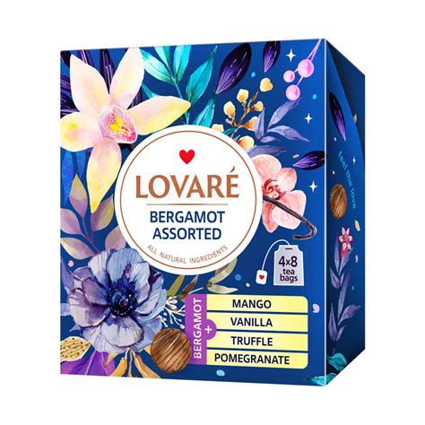 Lovare Bergamot Tea 32 x 2 g – Assorted Tea Bags Delivery Moldova