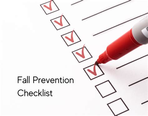 Image result for Printable Fall Prevention Checklist