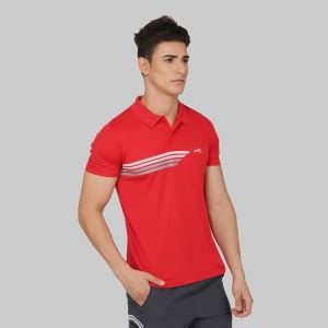 VECTOR X Striped Men Polo Neck Red T-Shirt - Buy VECTOR X Striped Men ...