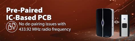 Havells Tango Wireless Digital Doorbell (White & Black), 25 Chime ...